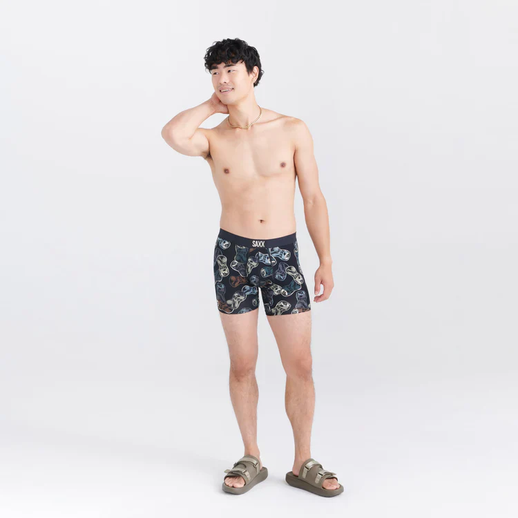 SAXX VIBE SUPER SOFT Boxer Brief / Friday Night Camo- Black - Image 3
