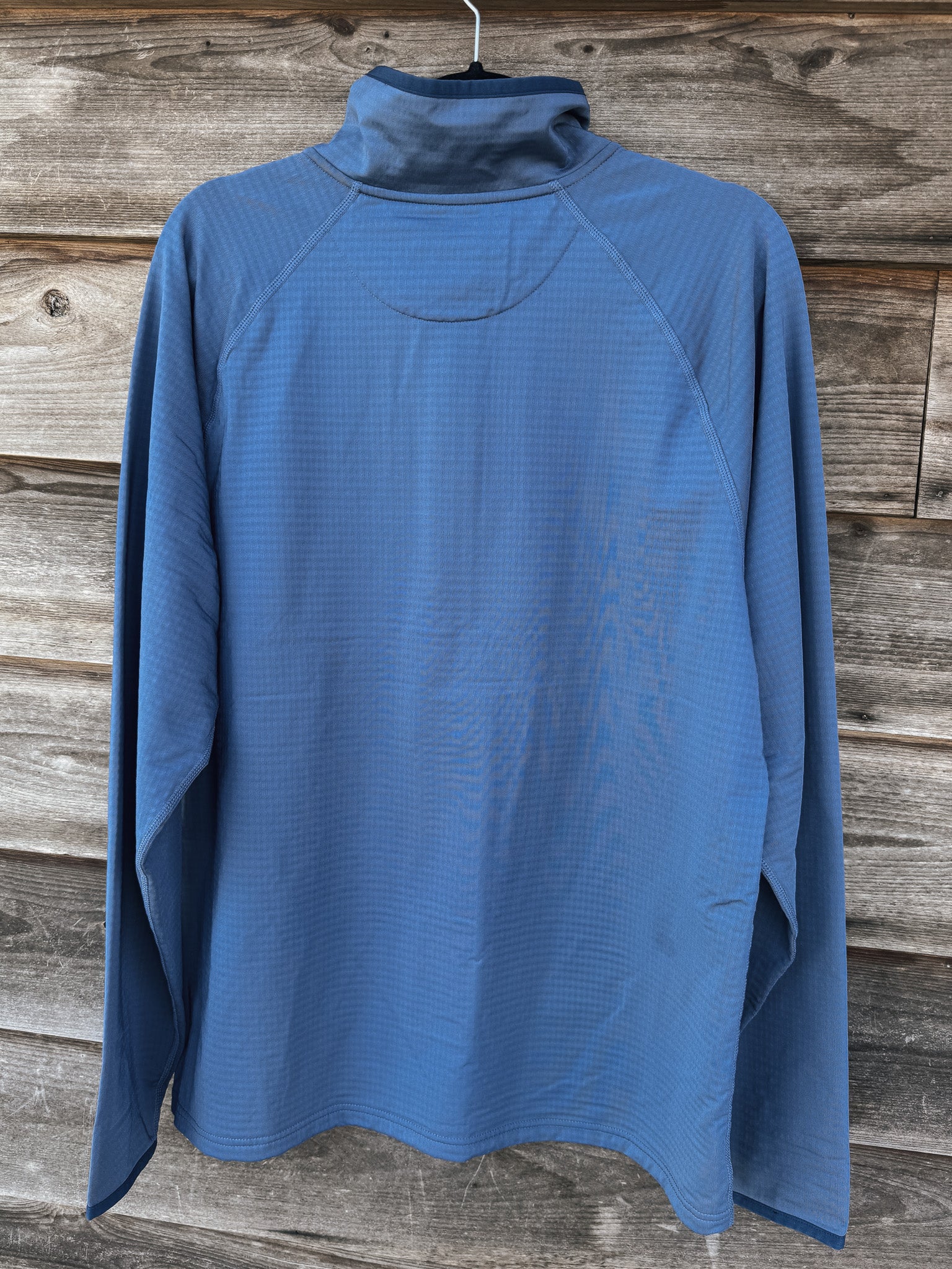Duck Camp 1/2 Zip Lightweight Grid Tech Fleece Pullover in Bering Sea/Navy - Image 5