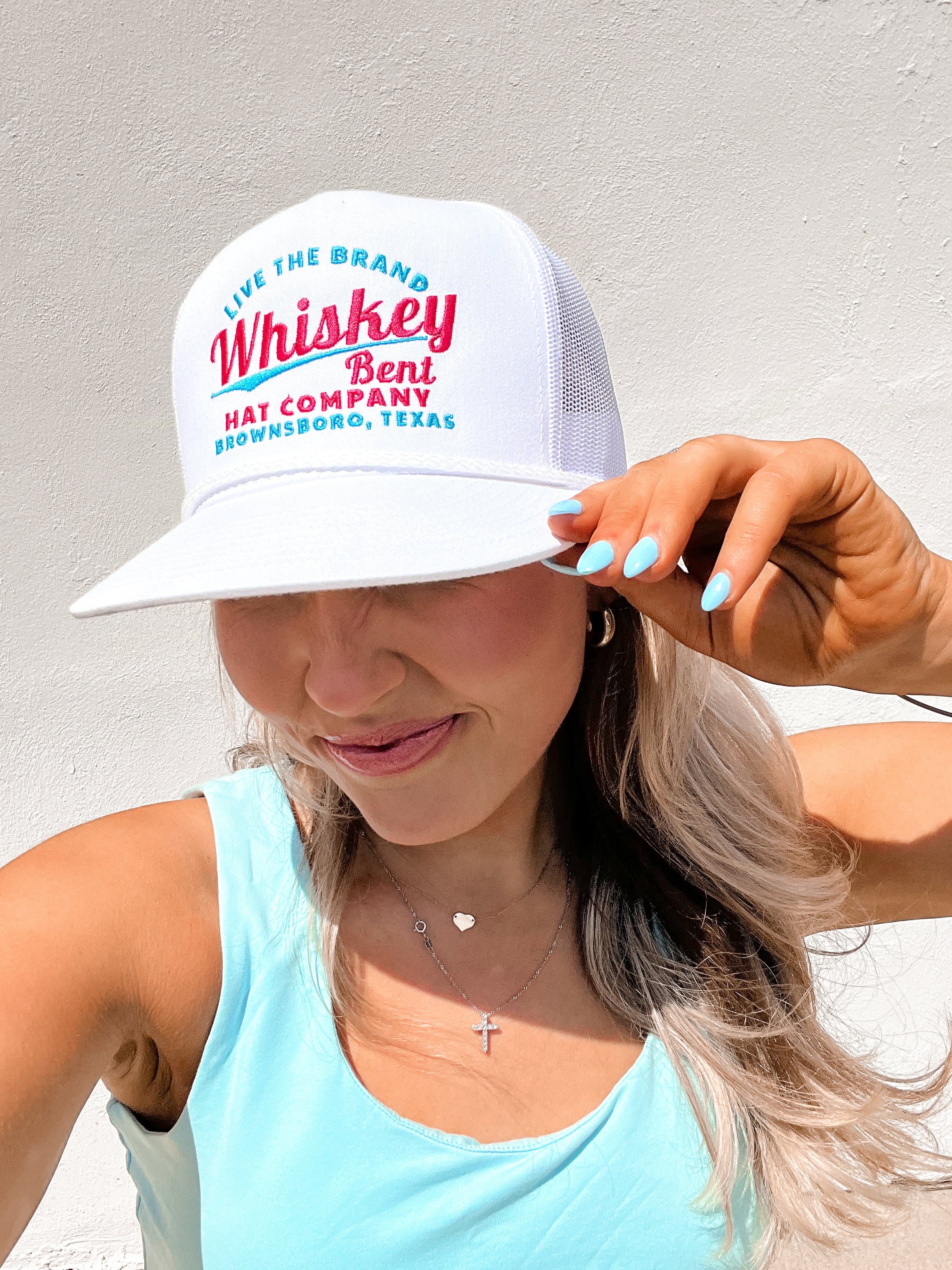 Whiskey Bent Hat Co. The Cali Cap in White