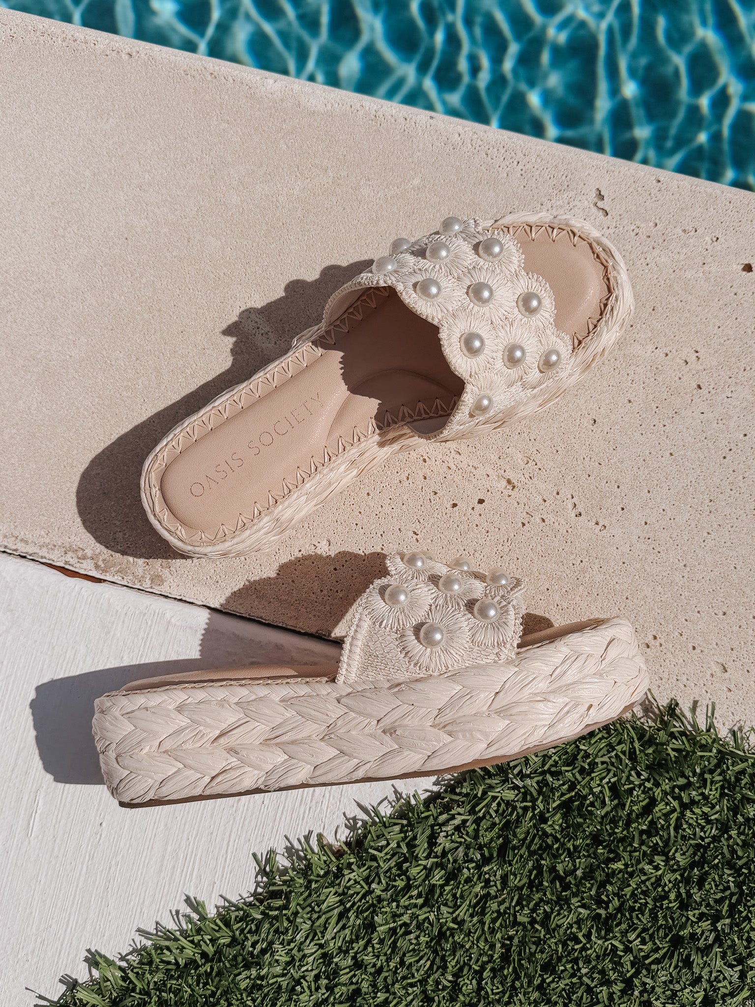The Candice | Ivory Raffia Platform Sandal - Image 11