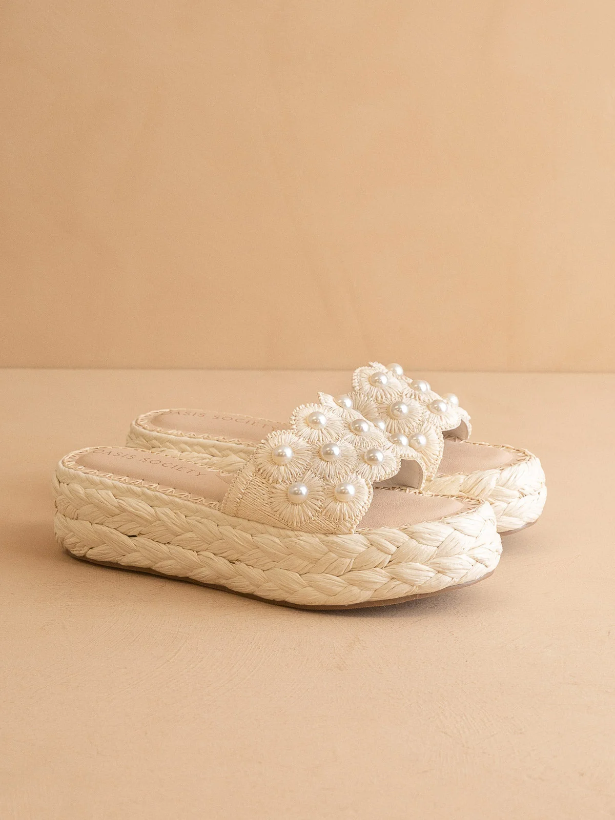 The Candice | Ivory Raffia Platform Sandal - Image 7