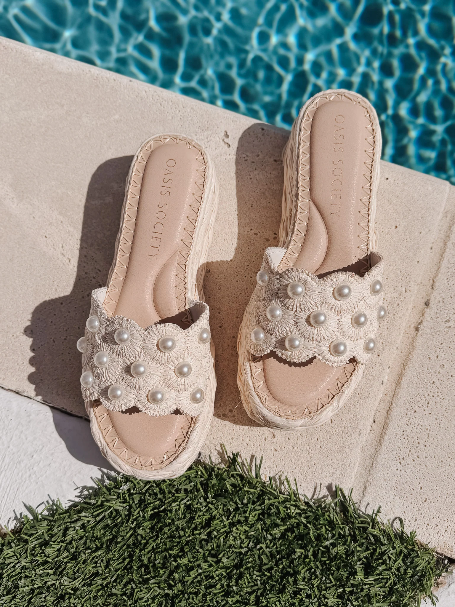 The Candice | Ivory Raffia Platform Sandal - Image 9