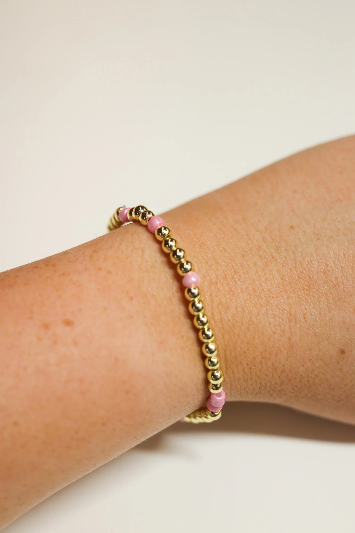 The Light Pink Gold Confetti Bracelet - Image 3