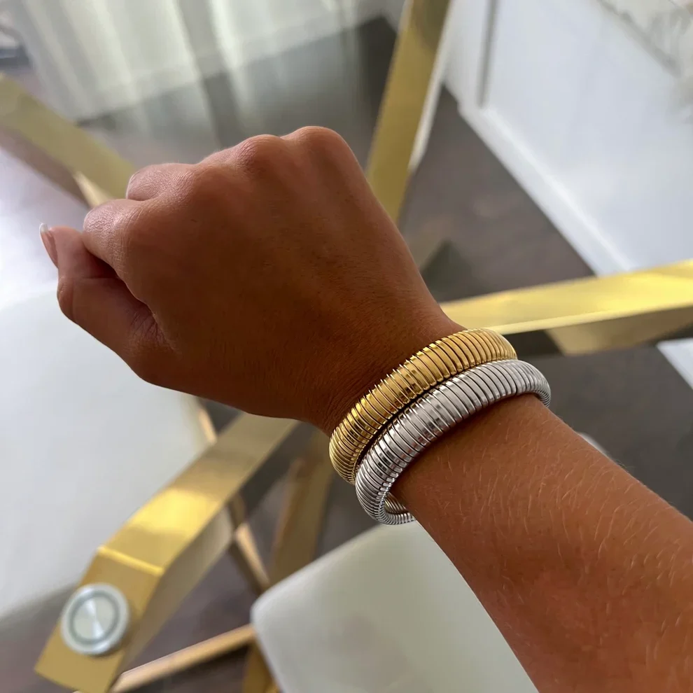 Thin Emma Bracelet in Silver