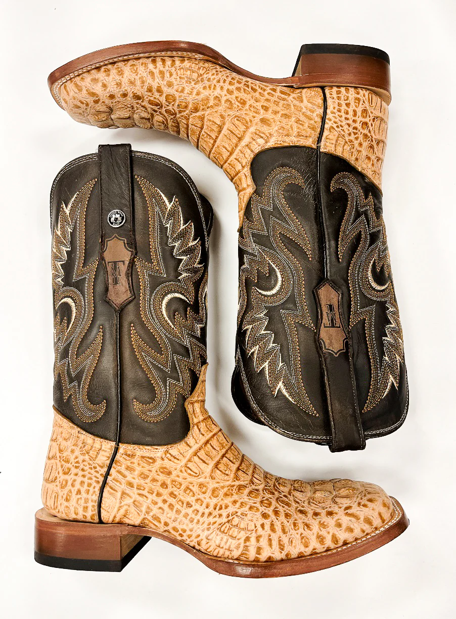 Men's Tanner Mark Vaughn Hornback Gator Print Boots