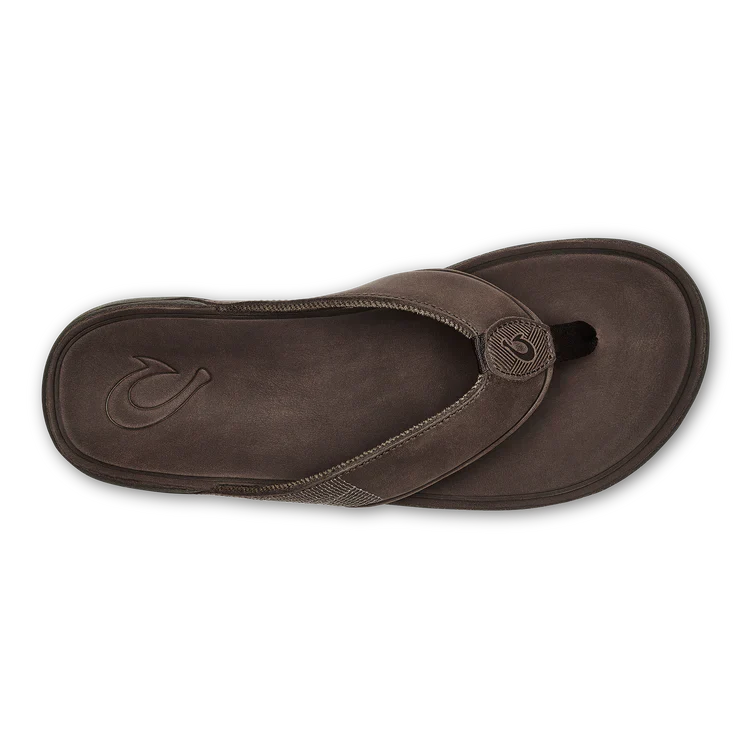 Men's Olukai Tuahine Dark Wood Sandals - Image 5