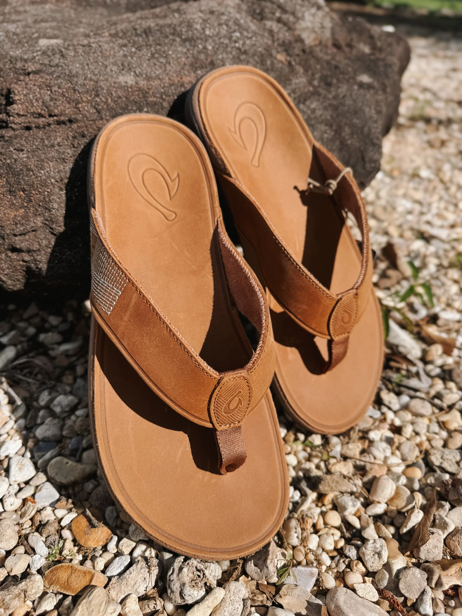 Men's Olukai Tuahine Toffee/Toffee Sandals - Image 10