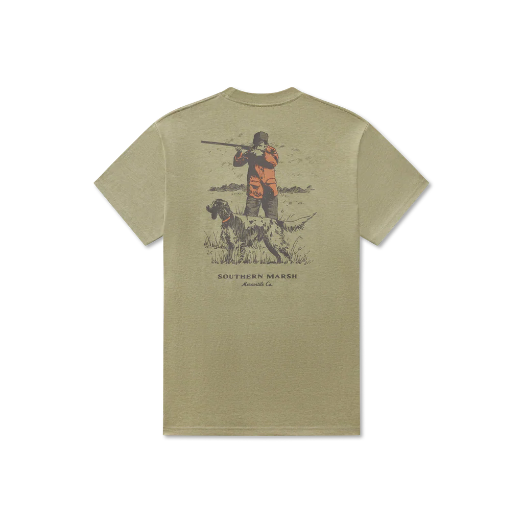Men's Southern Marsh SEAWASH Undaunting Focus T-Shirt in Brigade Olive - Image 4