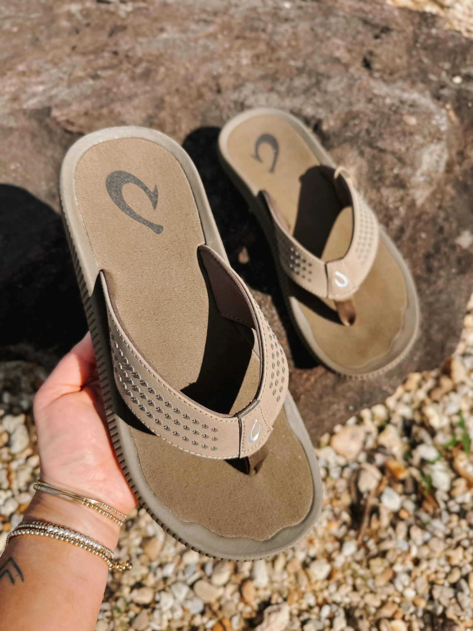 Men's Olukai Ulele Sandals in Mustang - Image 7