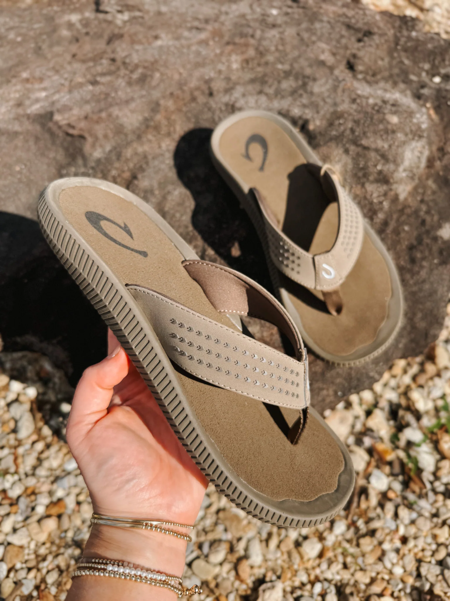 Men's Olukai Ulele Sandals in Mustang - Image 8