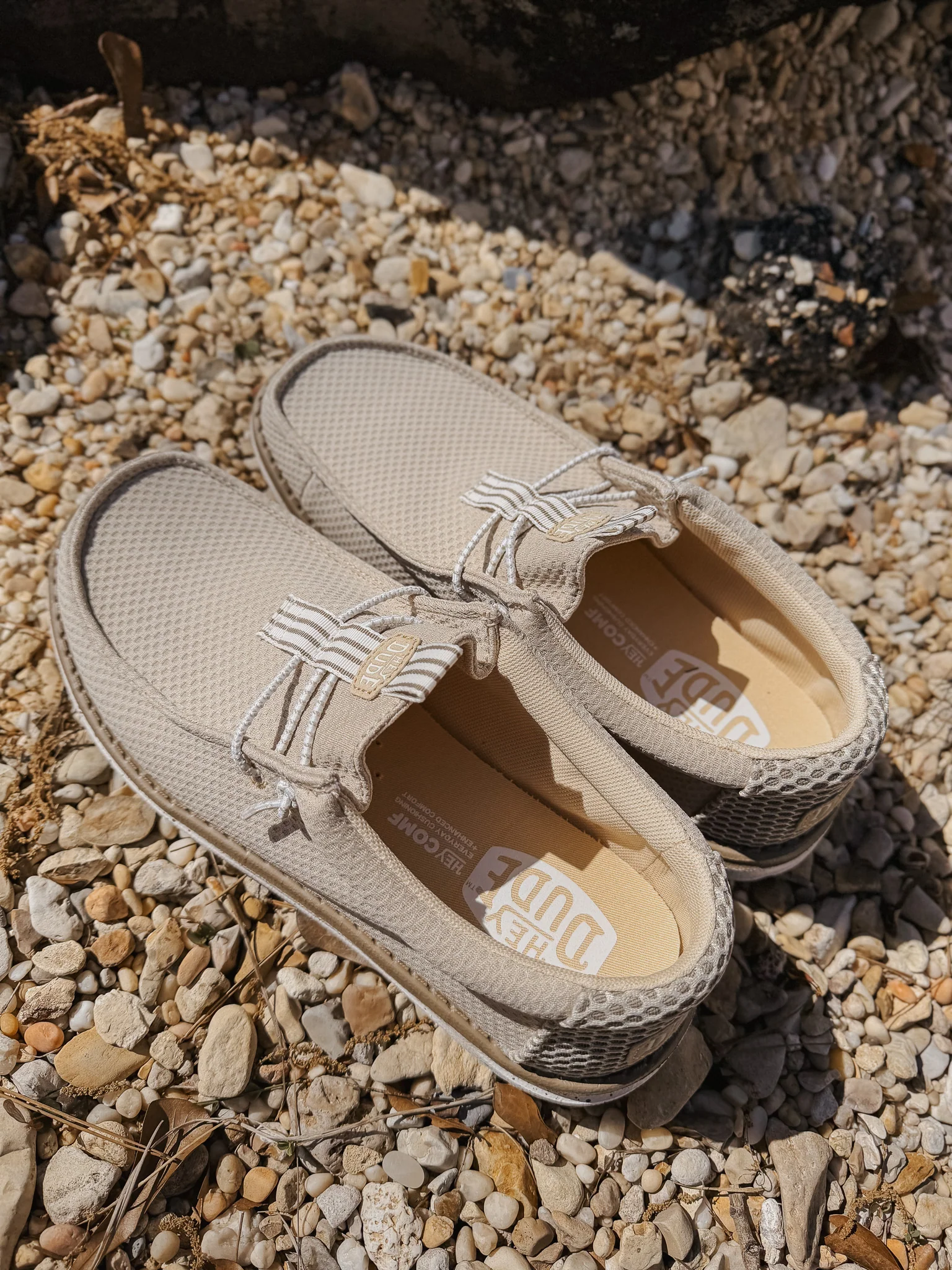 Hey Dude Men's Wally Mesh Neutrals in Island Neutral - Image 7