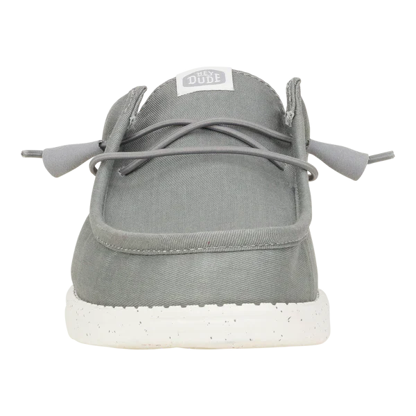 Men's Hey Dude Wally Slip Stretch in Canvas Grey - Image 8