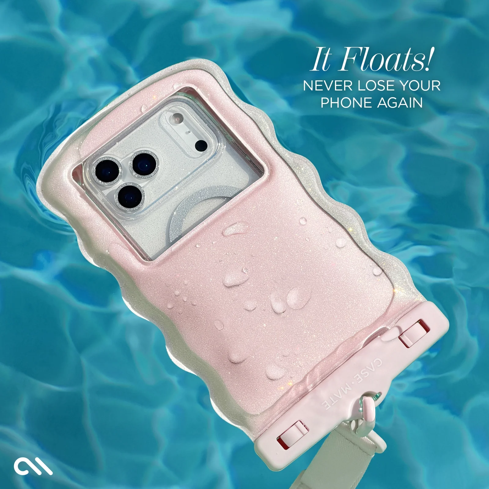 Wavy Waterproof Floating Pouch - Pink - Image 3