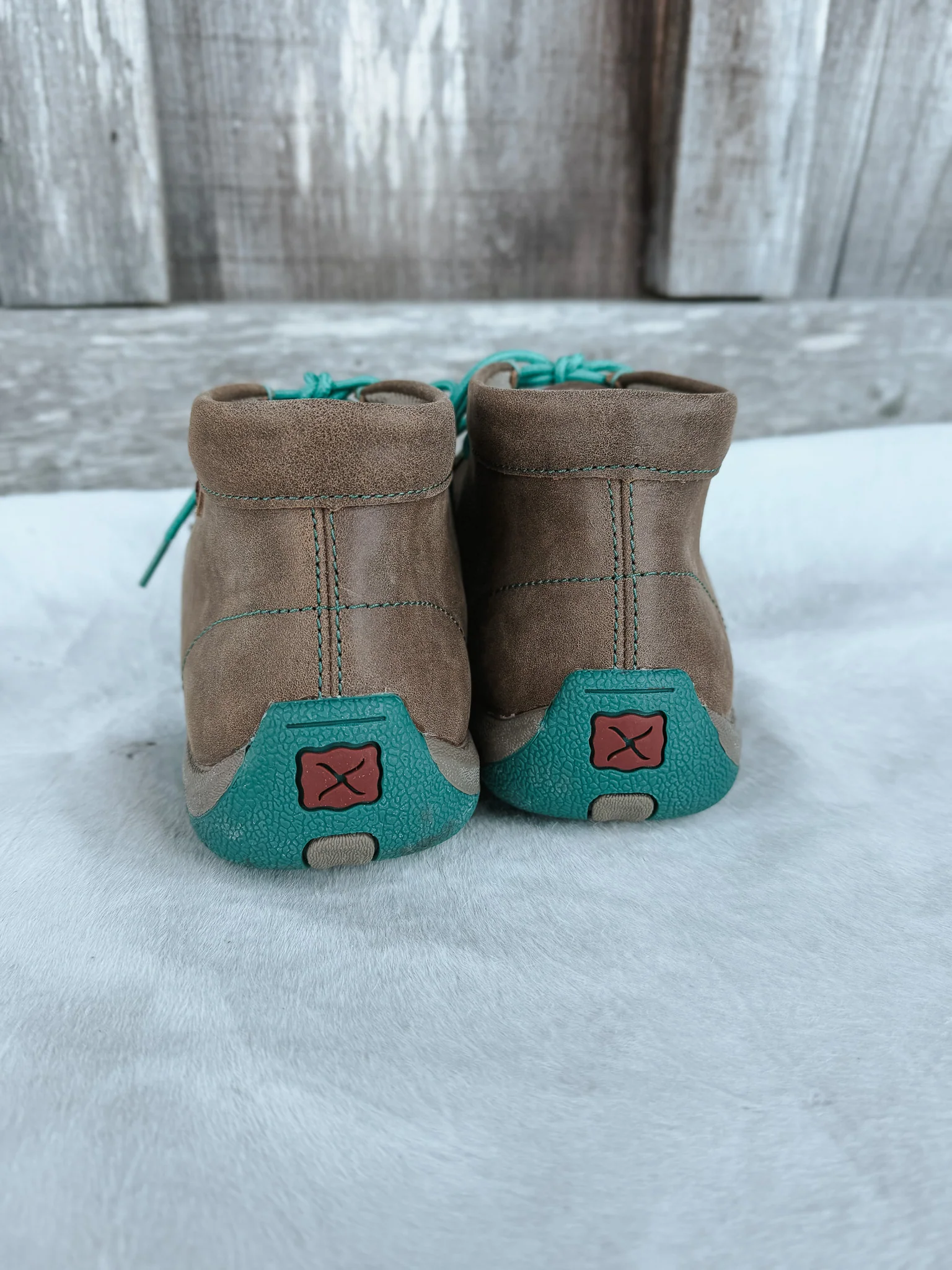 Women's Twisted X Chukka Driving Moc in Turquoise - Image 9
