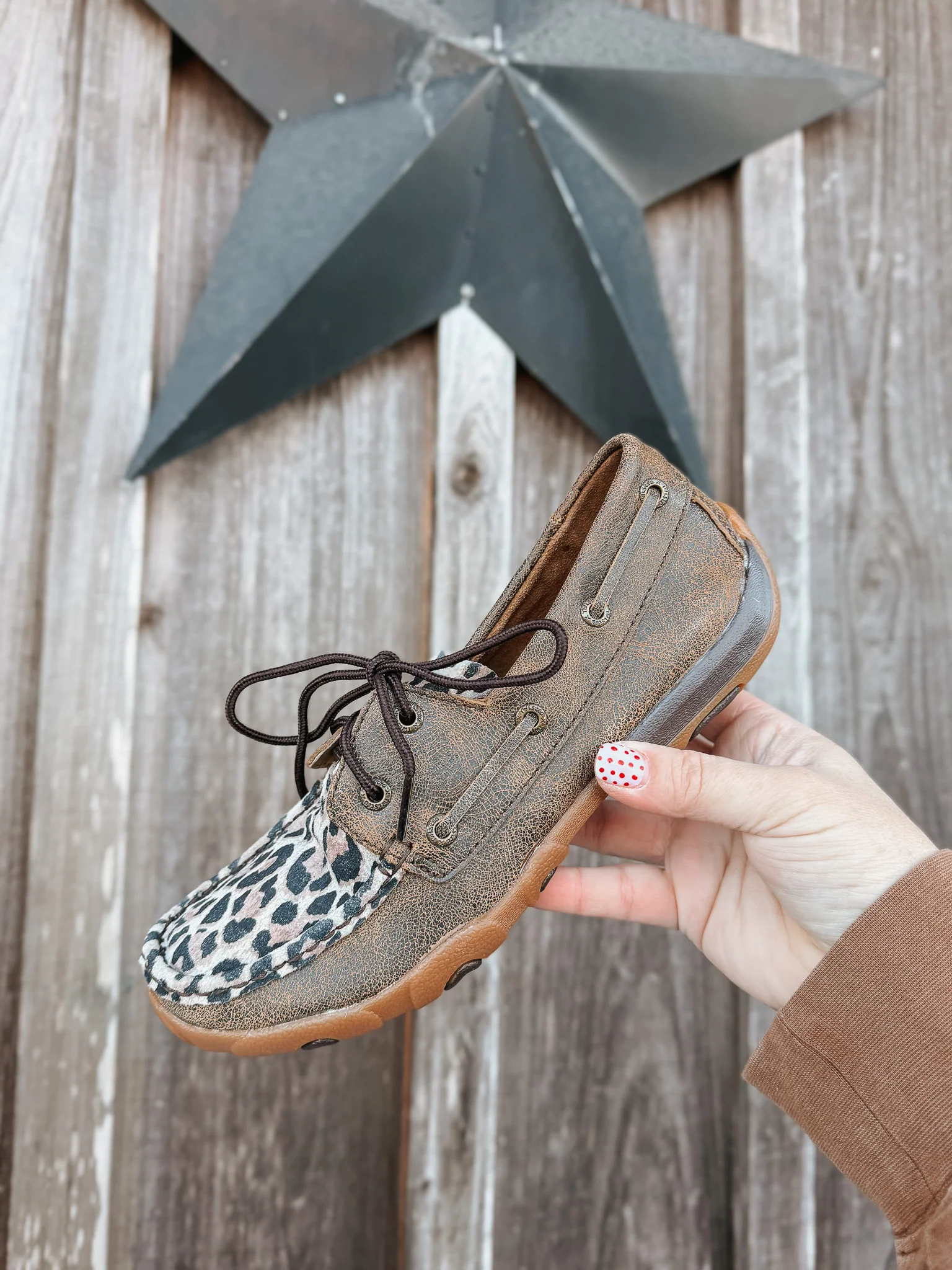 Women's Twisted X Cheetah Print Driving Moc - Image 4