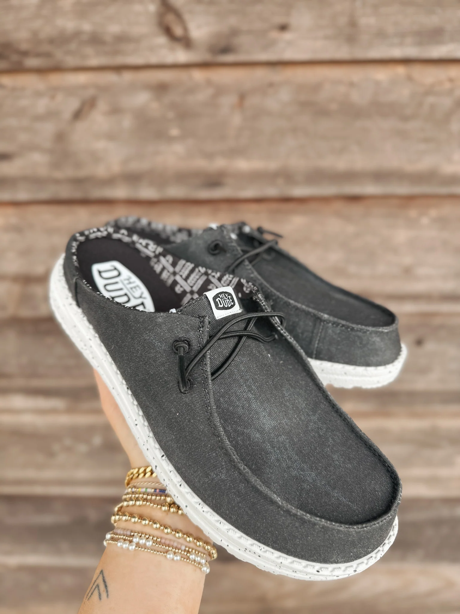 Women's Hey Dude Wendy Slip Classic Black - Image 3