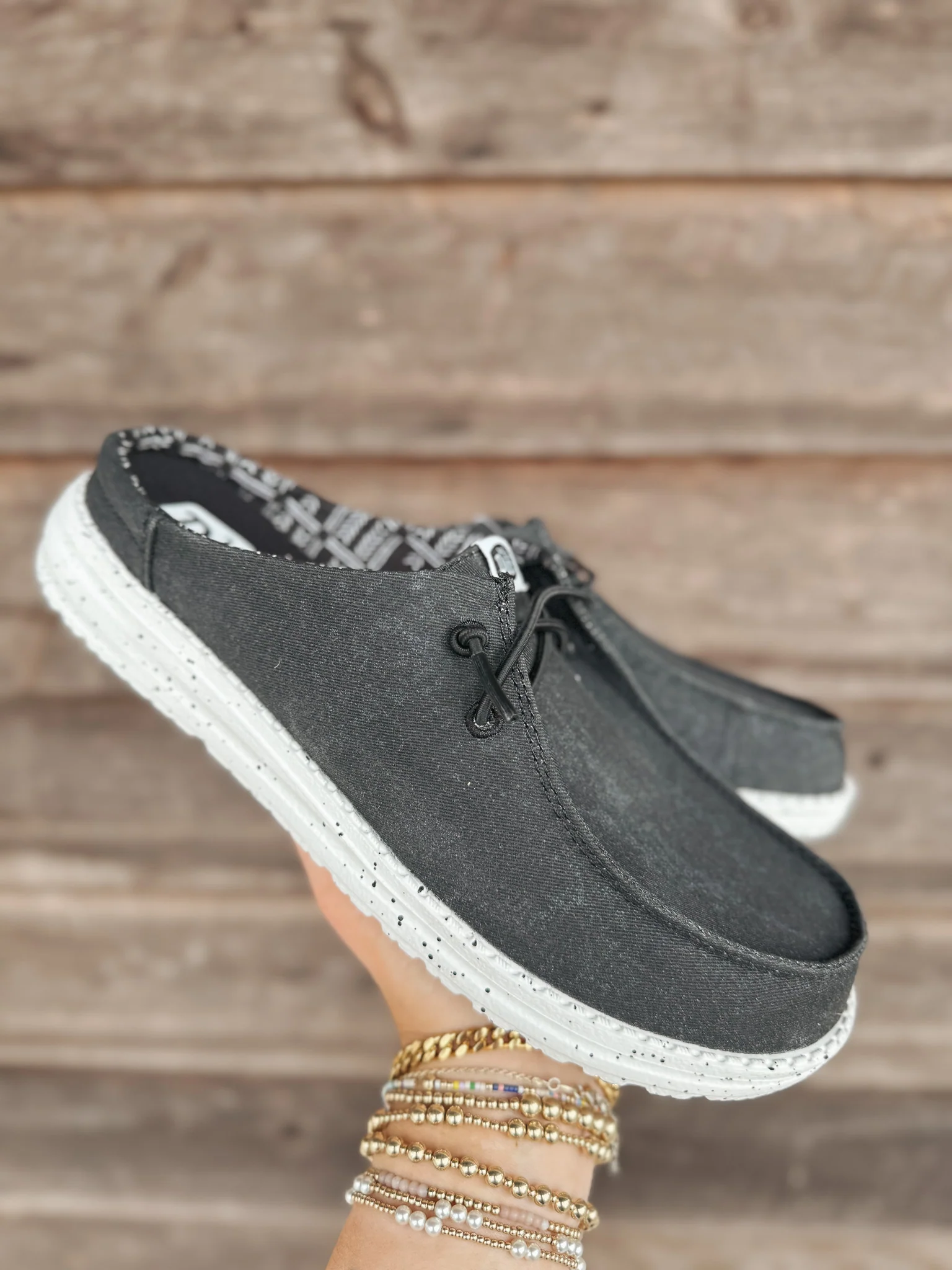 Women's Hey Dude Wendy Slip Classic Black - Image 4