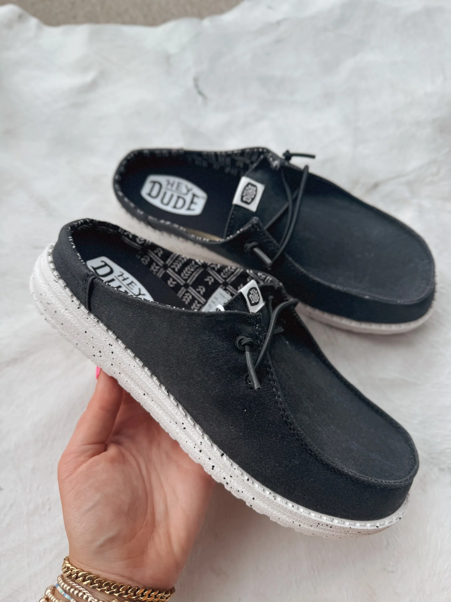 Women's Hey Dude Wendy Slip Classic Black - Image 7