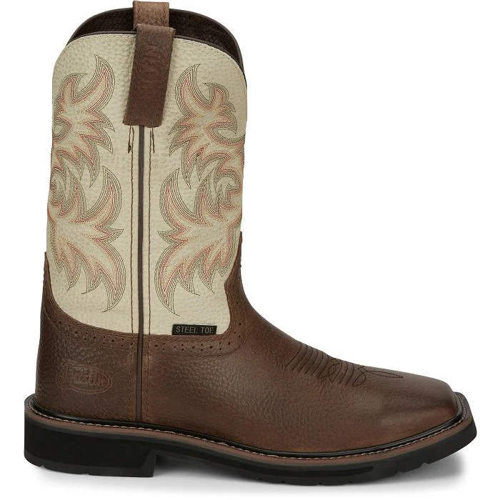 Men's Justin Driller Steel Toe Boots - Image 7