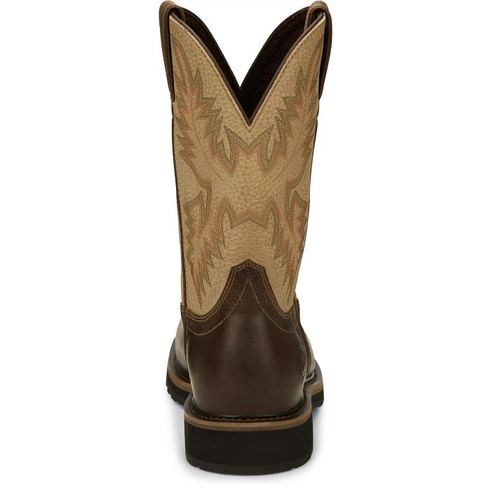Men's Justin Superintendent Round Toe Work Boots - Image 6
