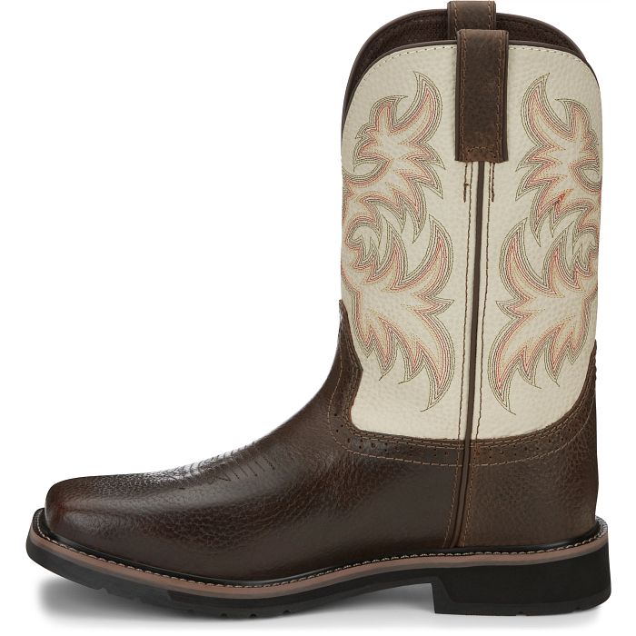 MEN'S JUSTIN DRILLER CREAM TOP WORK BOOT - Image 7