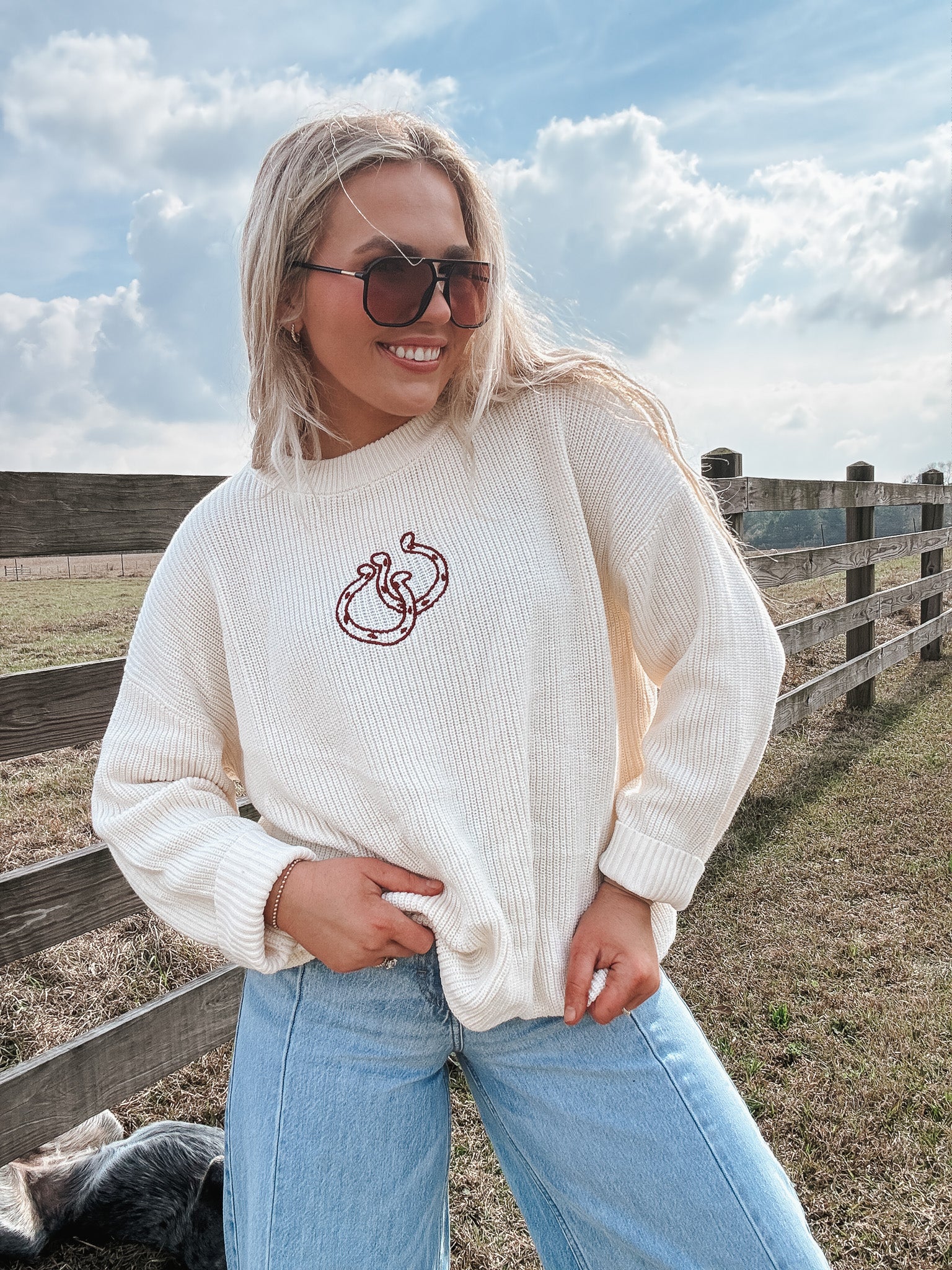 Double Luck Knit Sweater - Image 2