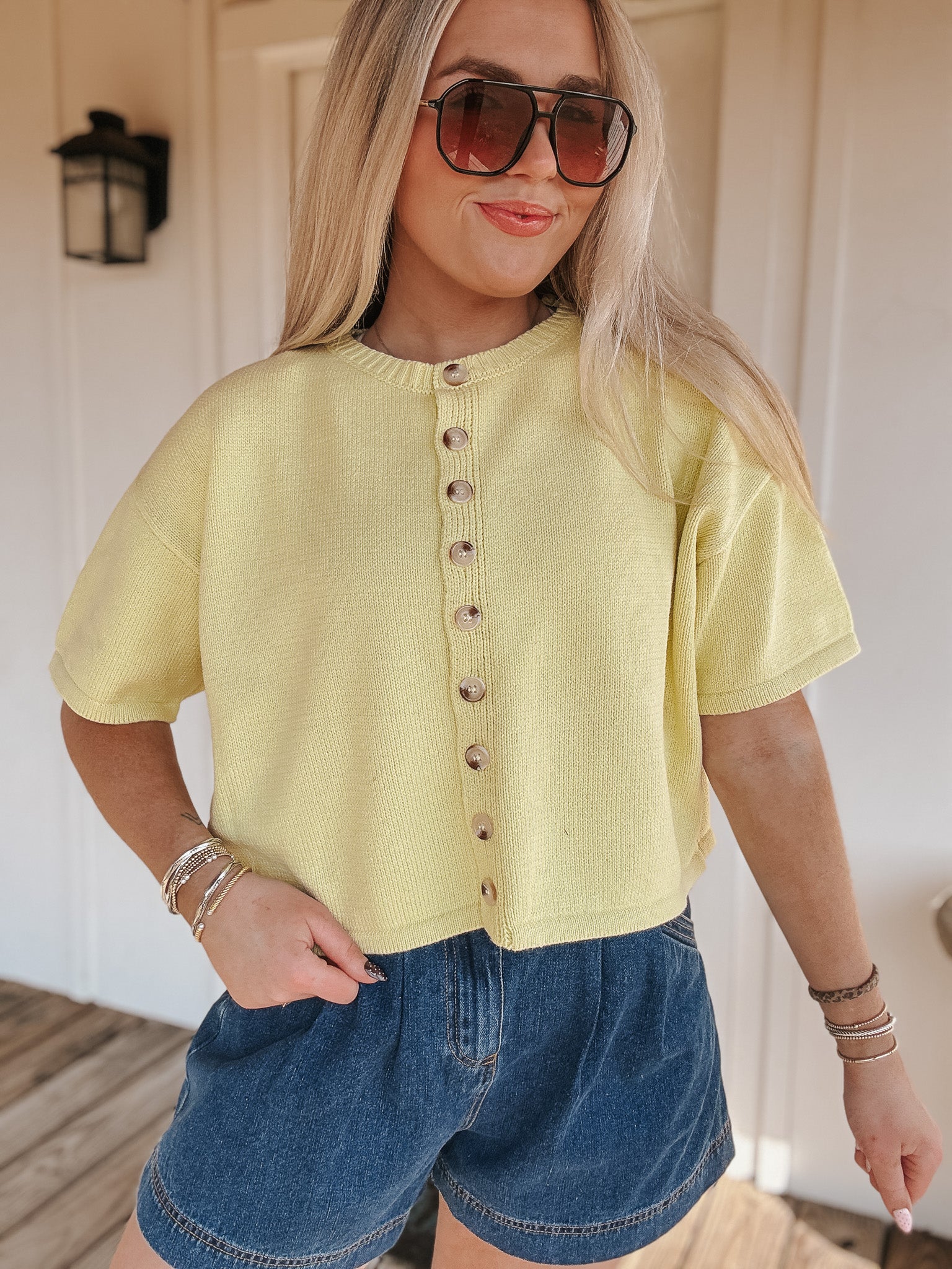 Lemon Drop Knit Top - Image 6