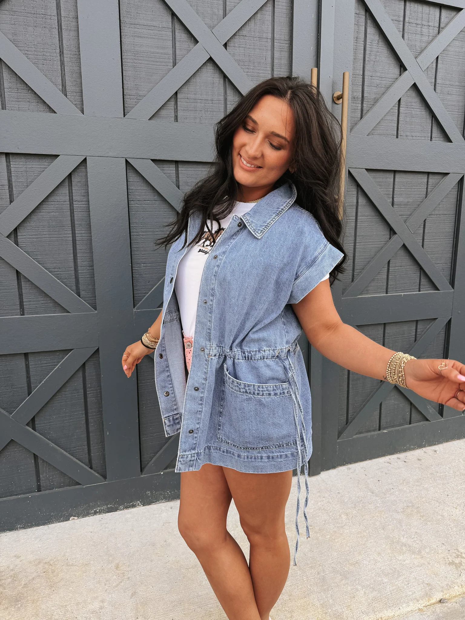 Rodeo Drive Darling Denim Vest - Image 4