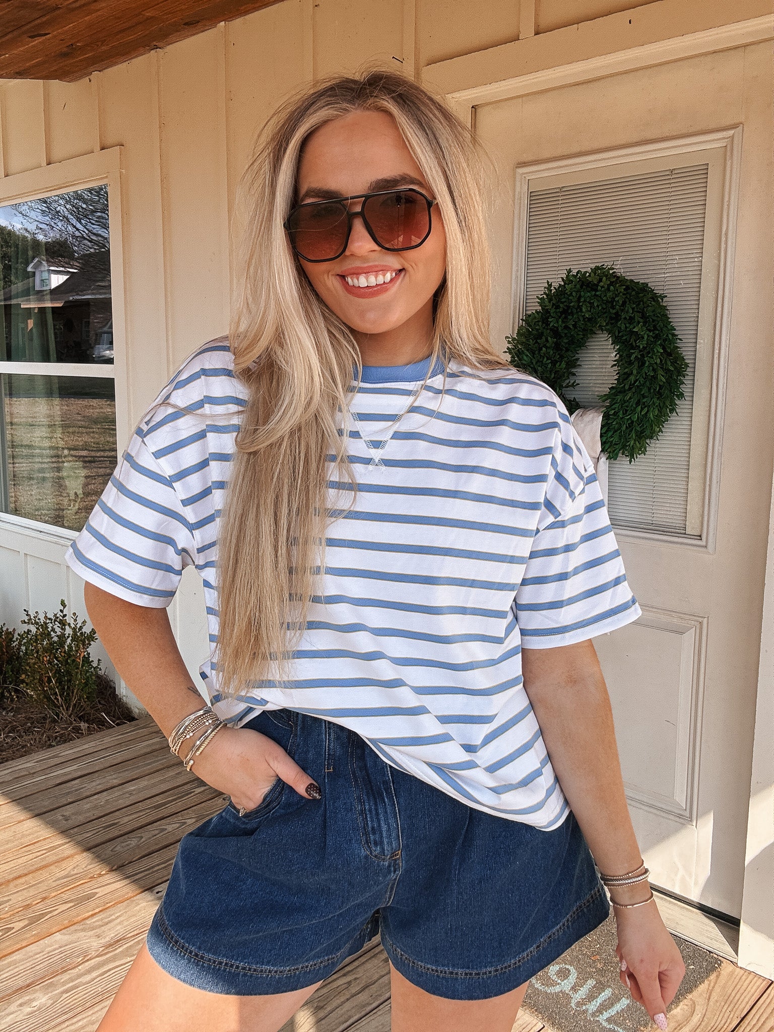 Weekends in the Sun Stripe Top - Image 4