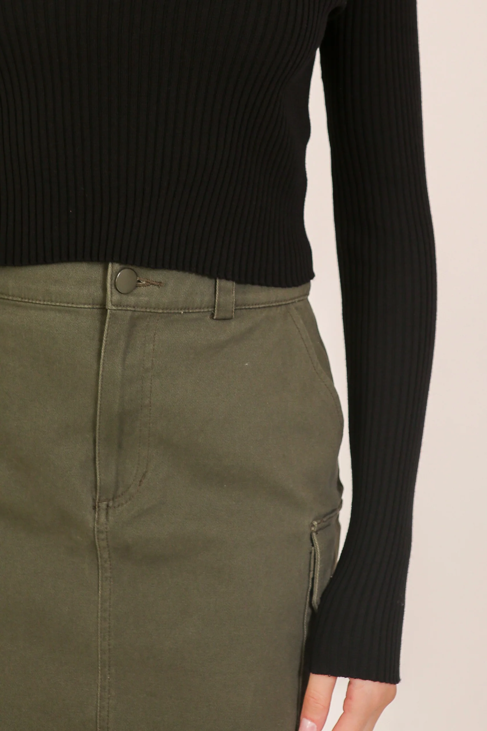 That's My Call Black Ribbed Turtleneck Top - Image 6