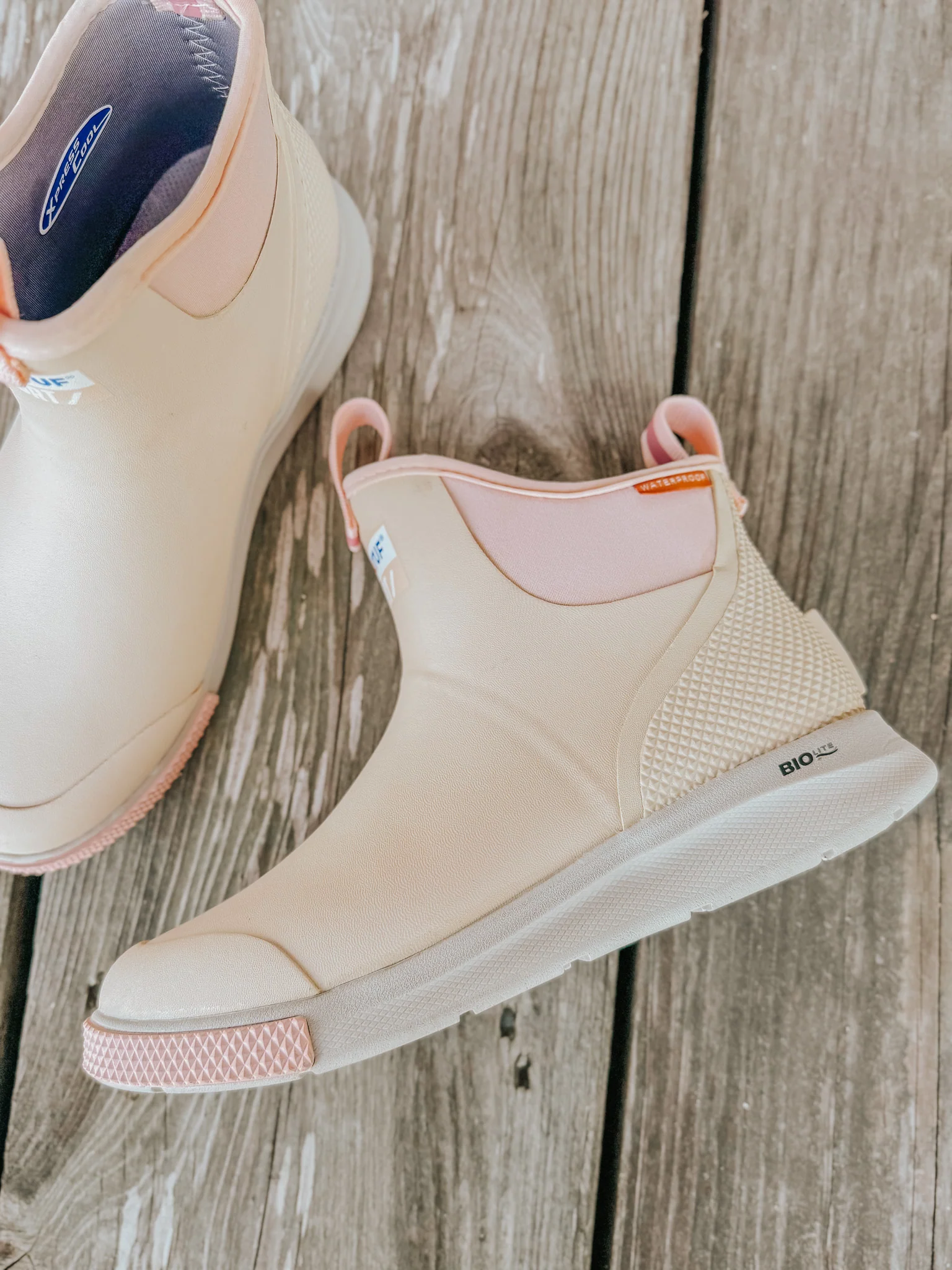 Women's Xtratuf 6 in Ankle Deck Boot Sport in Blush Peach - Image 8