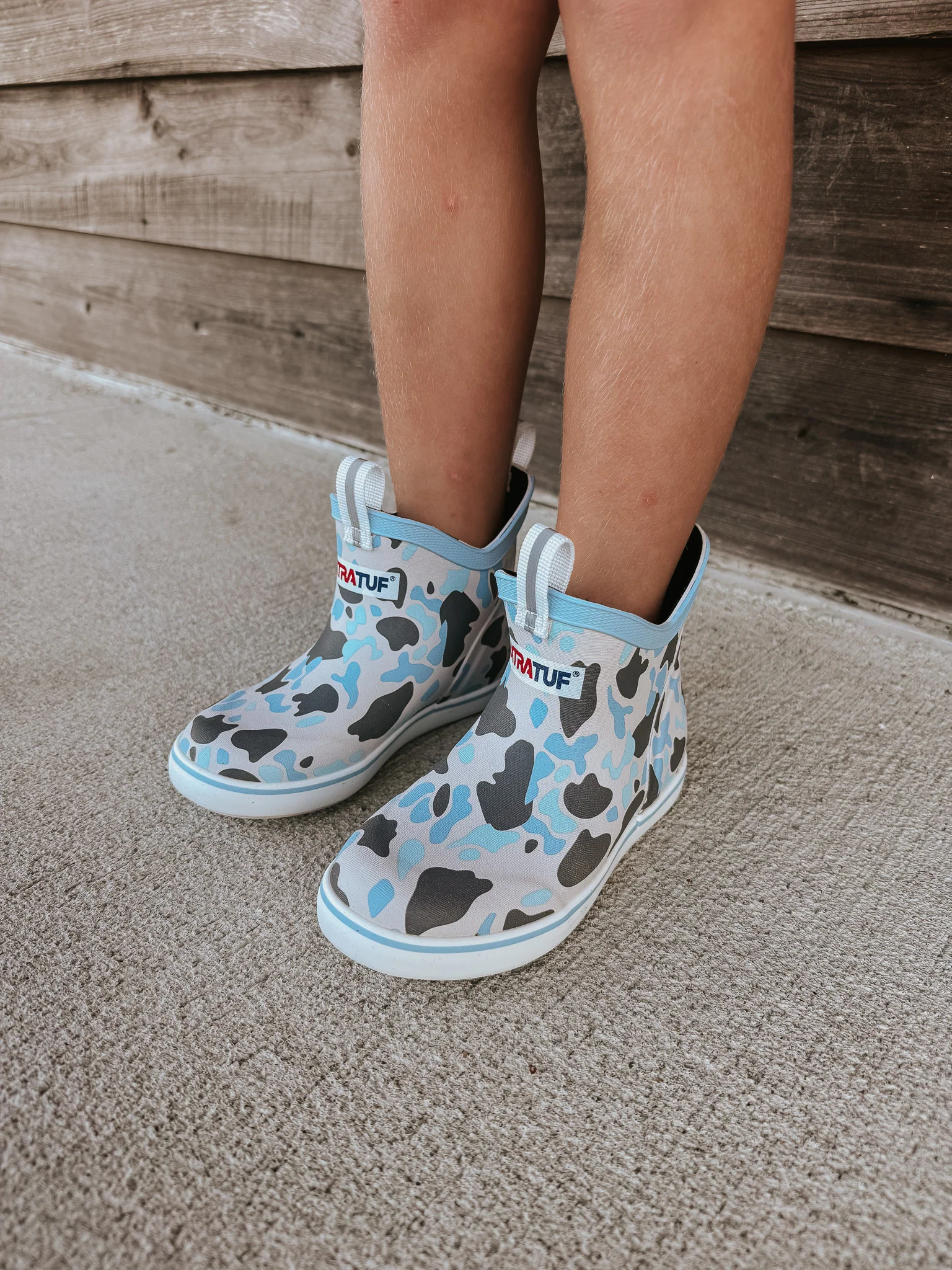 Little Kid's Xtratuf Ankle Deck Boots in Ice Duck Camo - Image 16