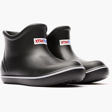 Big Kid's Tufs Black Ankle Deck Boot - Image 8