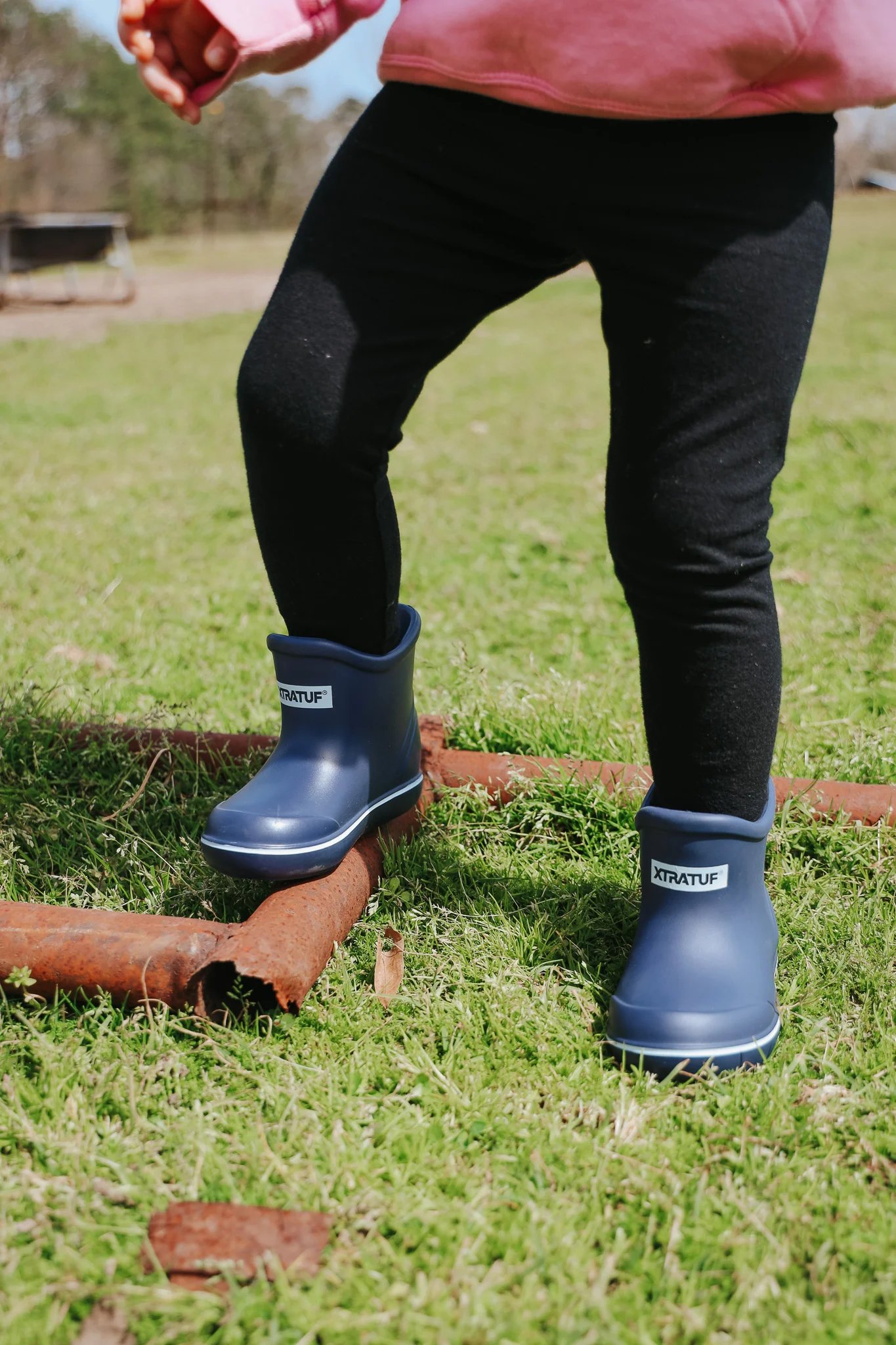 Little Kid's TUFS Navy Ankle Deck Boot - Image 9