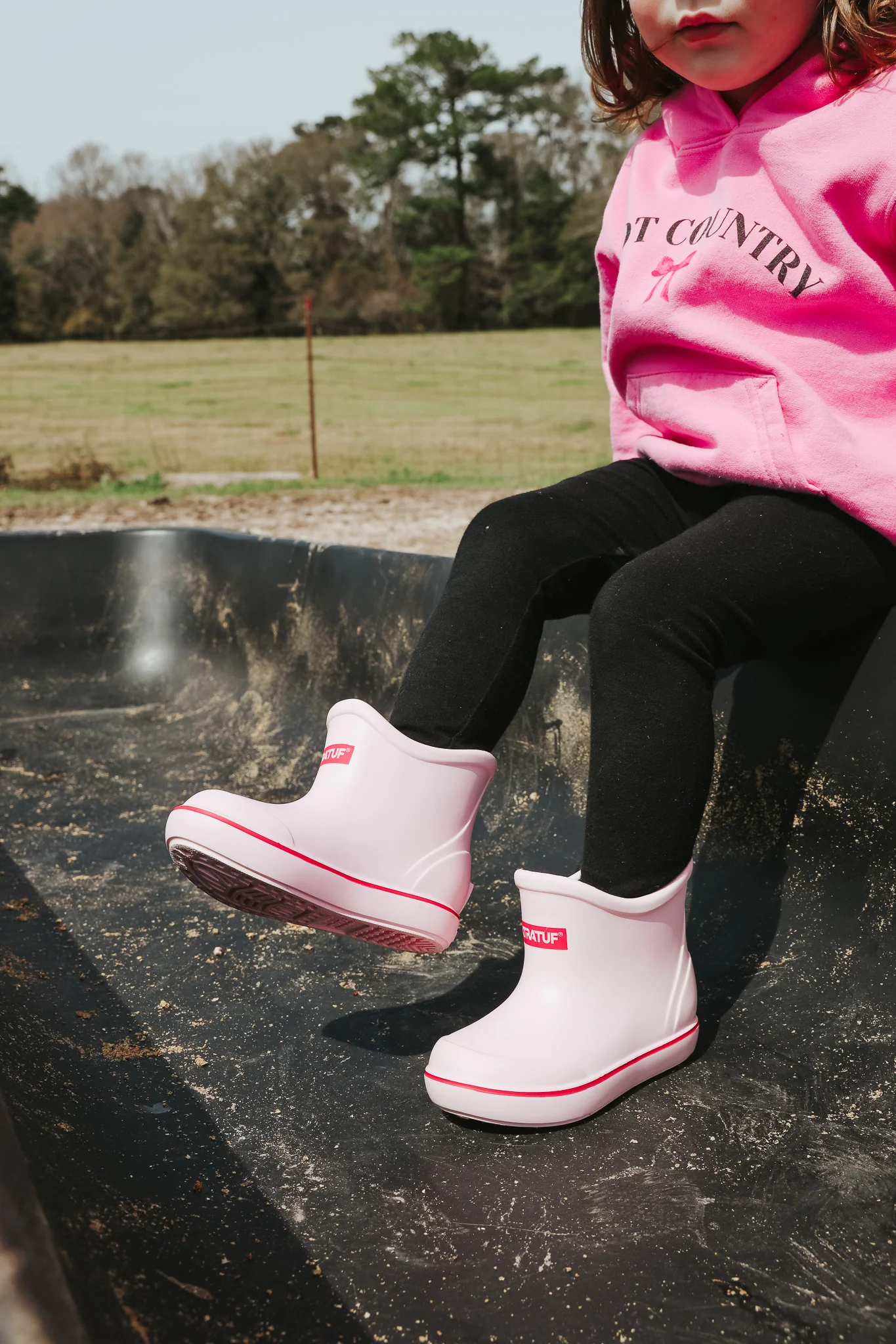 Big Kid's Tufs Pink Ankle Deck Boot - Image 12