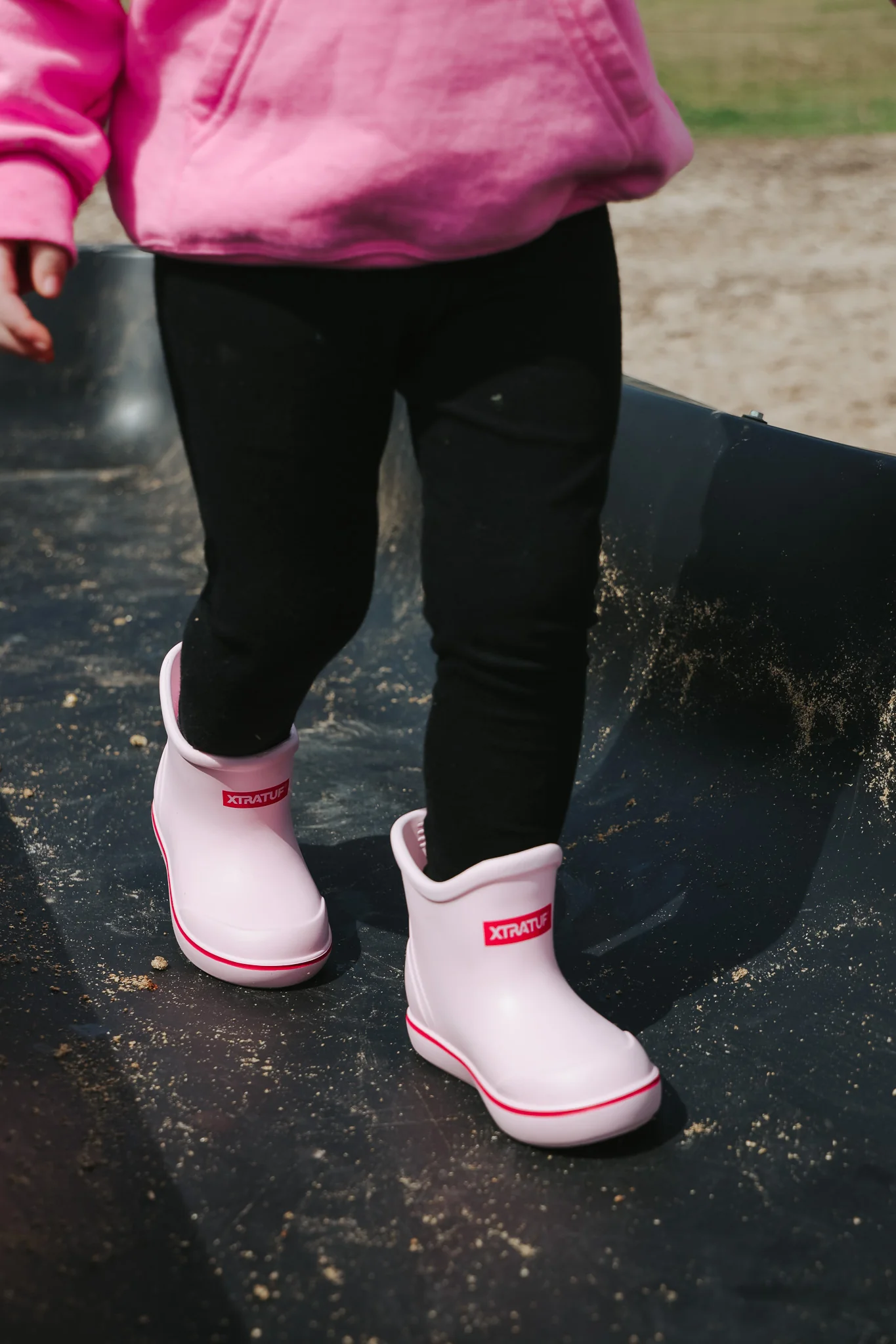 Big Kid's Tufs Pink Ankle Deck Boot - Image 13