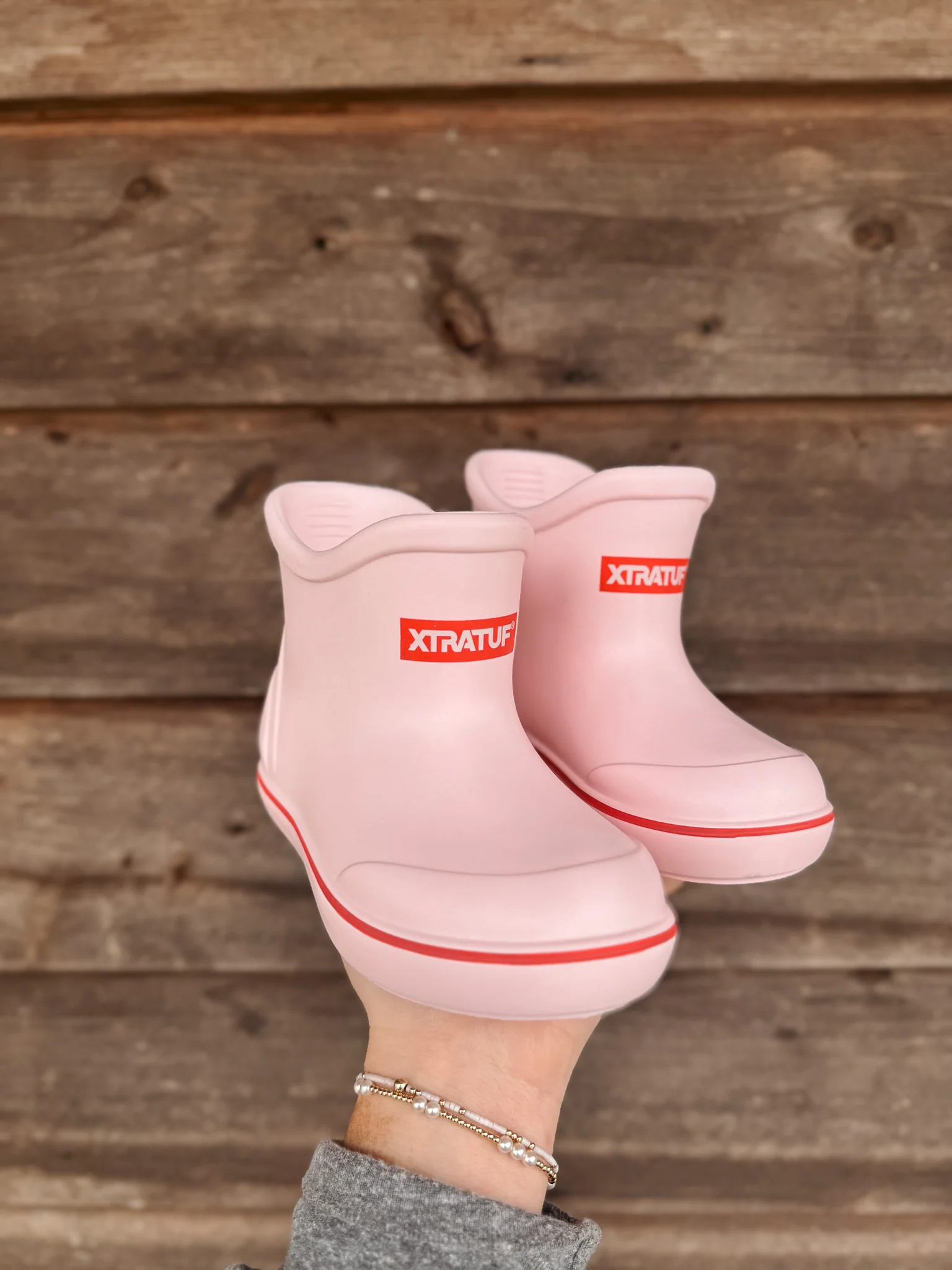 Big Kid's Tufs Pink Ankle Deck Boot - Image 17