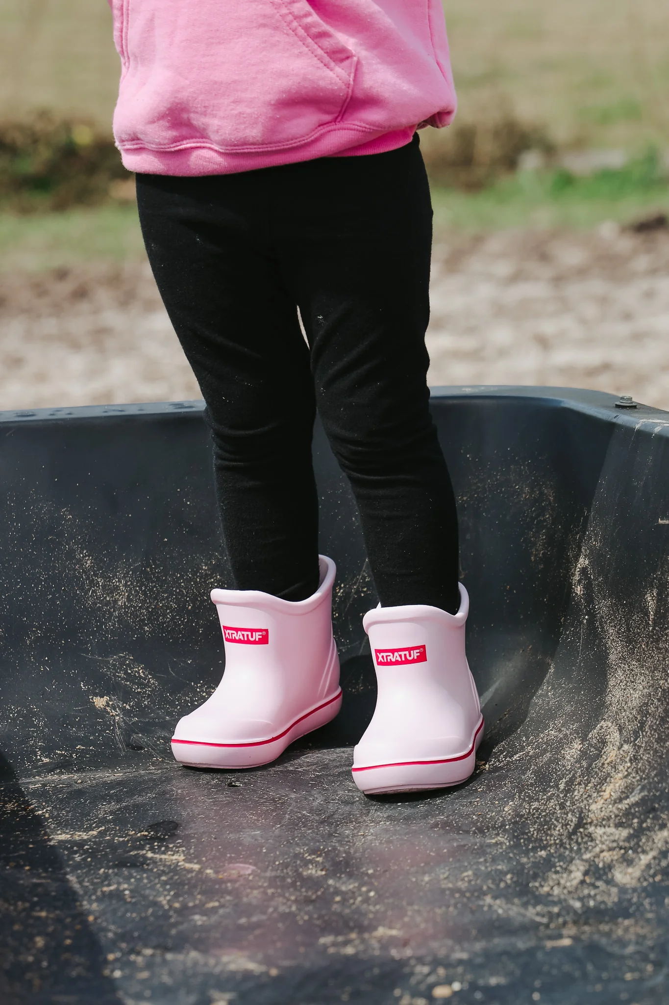 Big Kid's Tufs Pink Ankle Deck Boot - Image 2