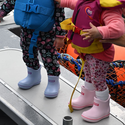 Big Kid's Tufs Pink Ankle Deck Boot - Image 5