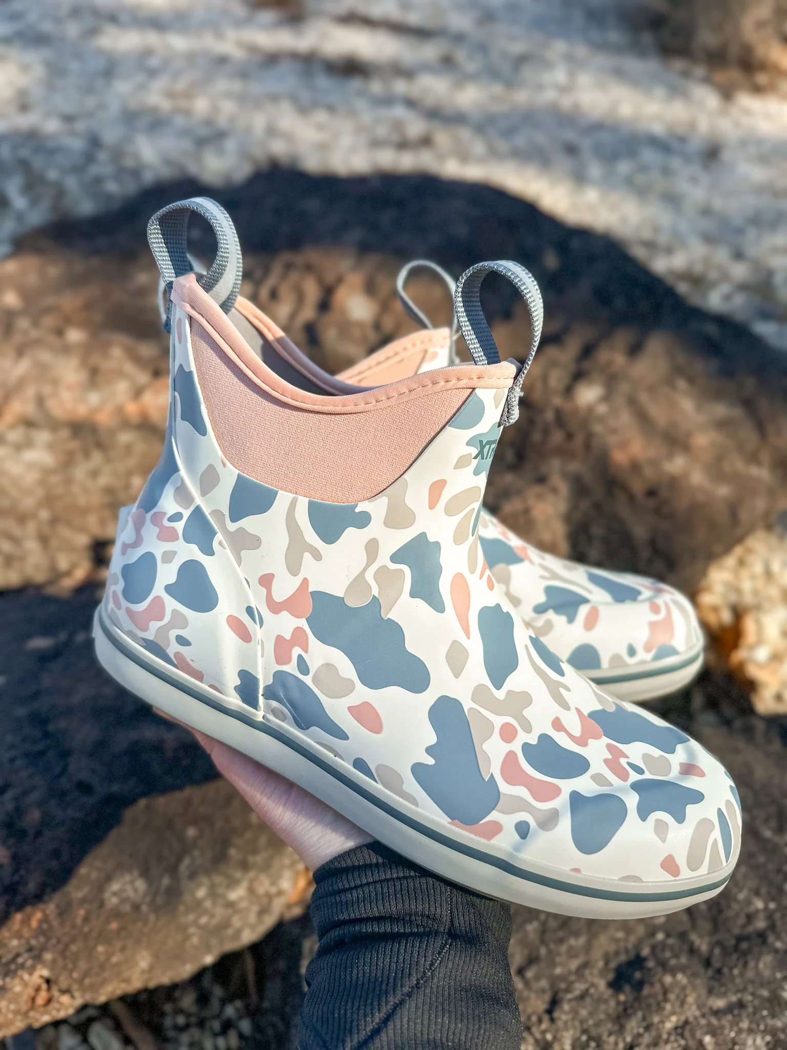Women's XTRATUF Ivory & Duck Camo Ankle Deck Boots - Image 2