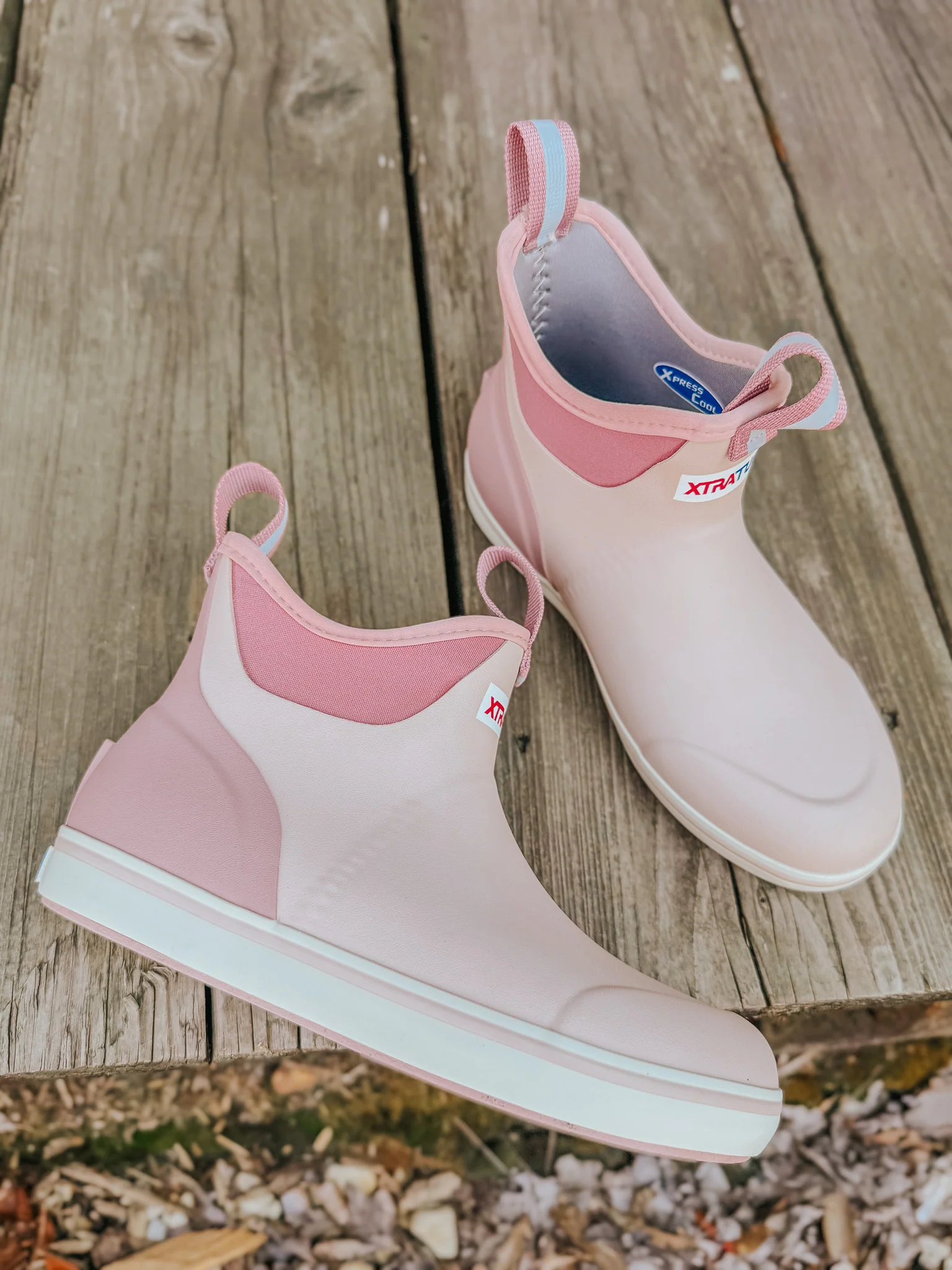 Women's Xtratuf 6 in Ankle Deck Boot in Blush Pink - Image 13