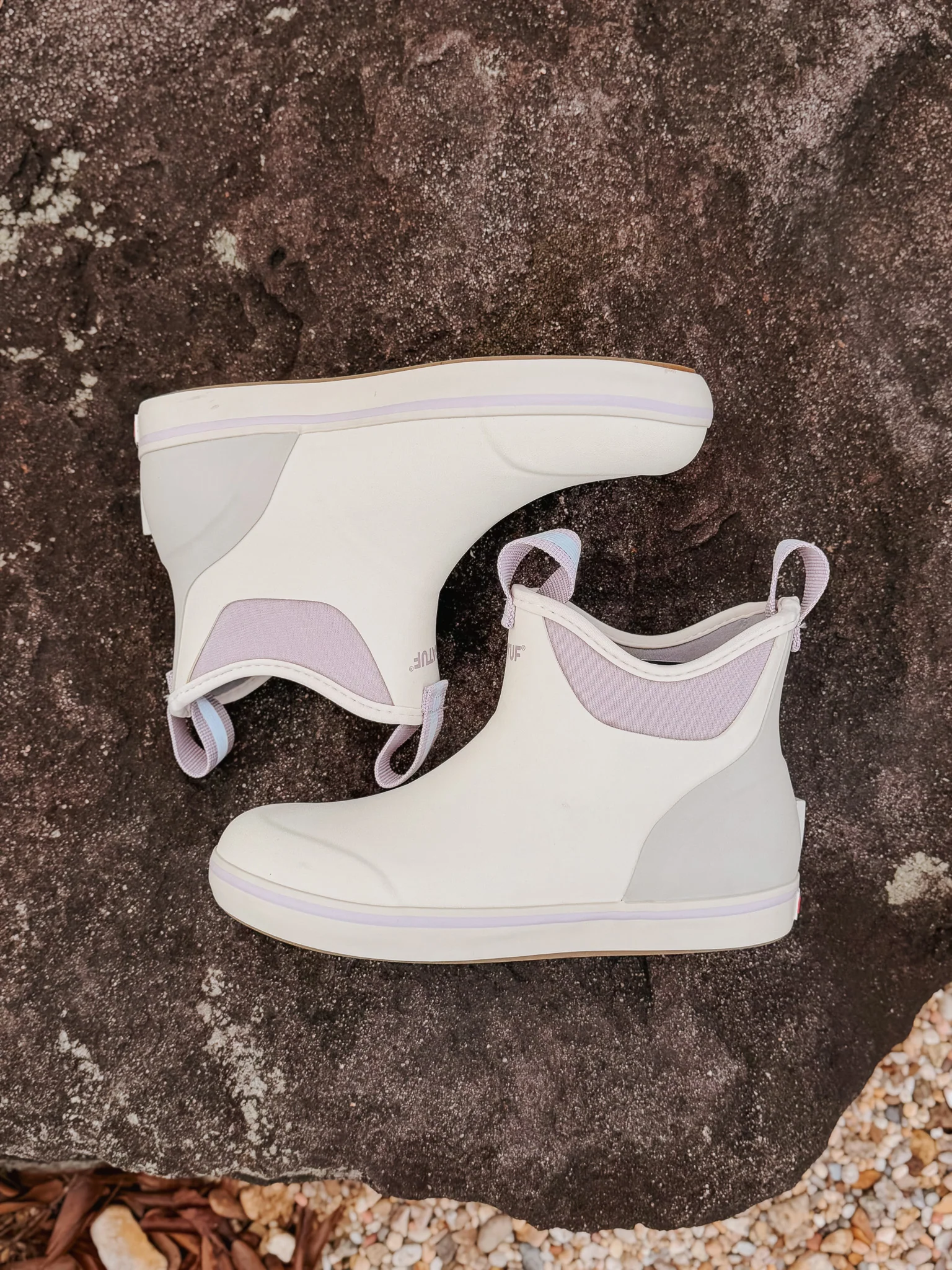 Women's Xtratuf 6in Ankle Deck Boot in Cream Pink - Image 5