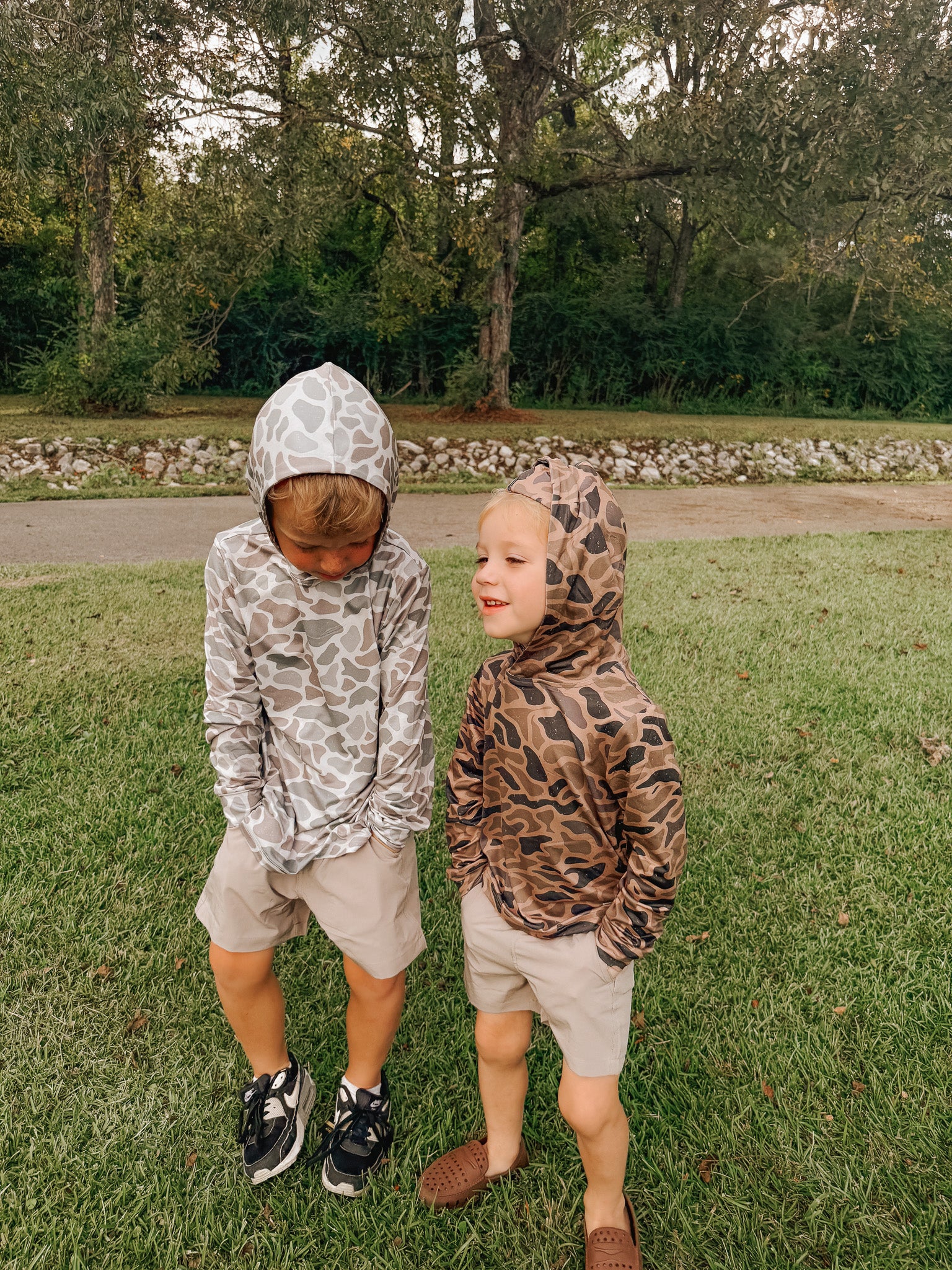 Youth Burlebo Performance Hoodie - Gauge Camo - Image 8