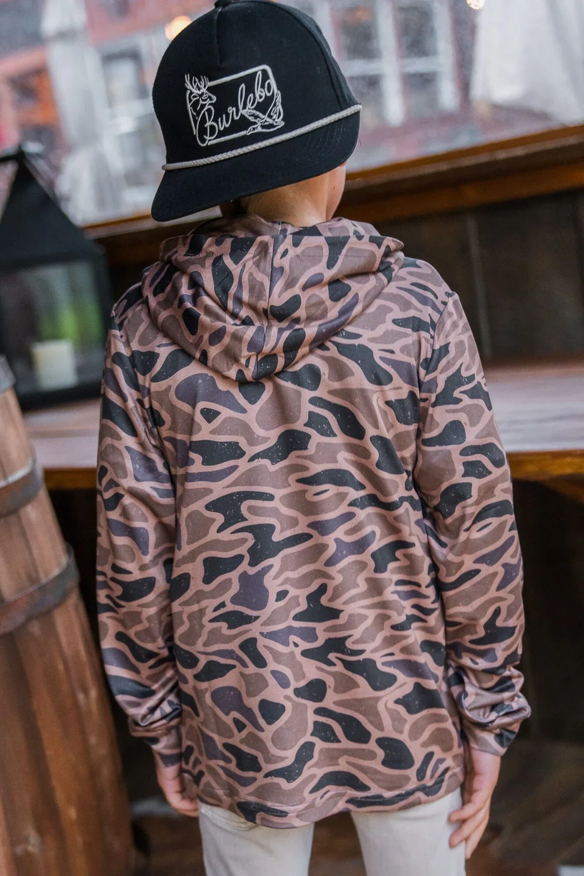Youth Burlebo Performance Hoodie - Gauge Camo - Image 13