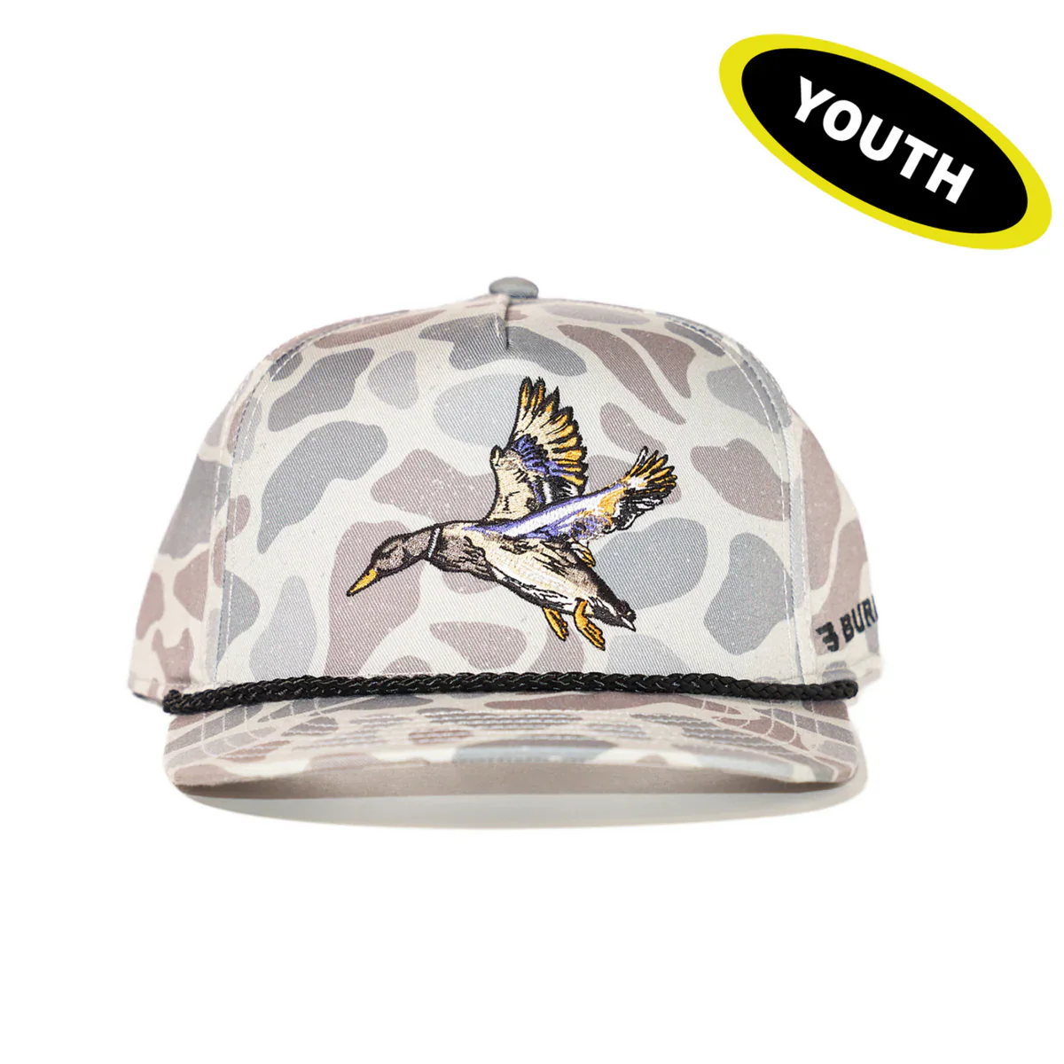 Burlebo Youth Diving Mallard Hat in Classic Deer Camo - Image 3