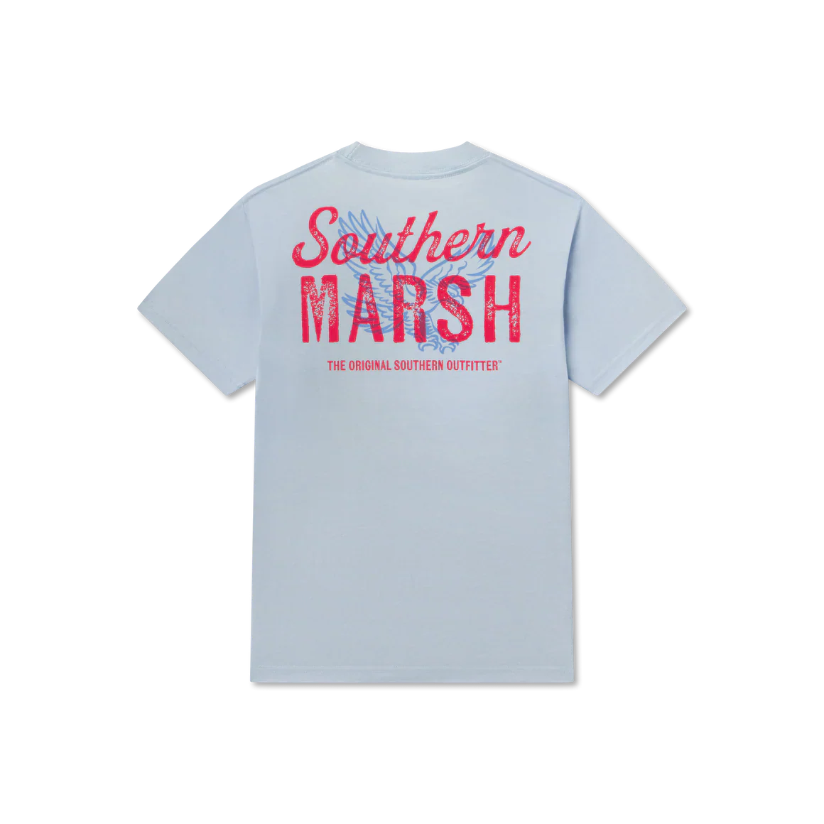 Youth Southern Marsh Freedom Seawash T-Shirt in Mist Blue - Image 2